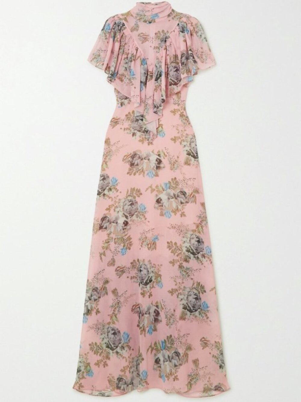 Preen bu Thornton Bregazzi Pink High Neck Floaty Dress